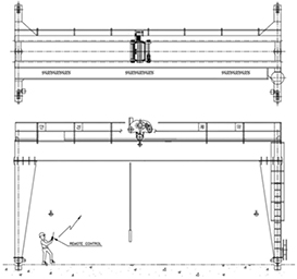 Gantry Double Girder Crane 도면